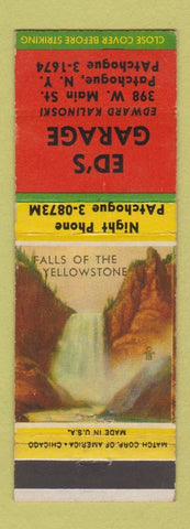 Matchbook Cover - Ed's Garage Pathogue NY