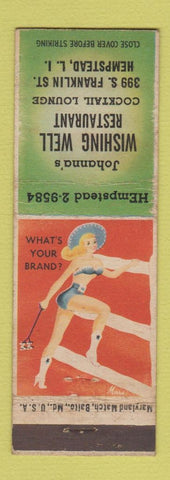 Matchbook Cover - Johanna's Wishing Well Restaurant Hempstead LI NY pinup