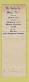 Matchbook Cover - Barbatsuly Bros Furs Garden City NY WEAR