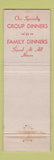 Matchbook Cover - China Cafe Chinese Flushing LI NY