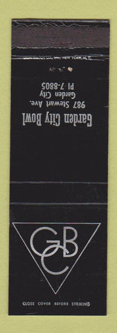 Matchbook Cover - Garden City Bowling NY WEAR