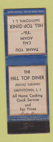 Matchbook Cover - Hill Top Diner Smithtown LI NY WEAR