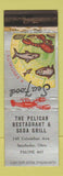 Matchbook Cover - Pelican Restaurant Soda Grill Sandusky OH low phone # WEAR