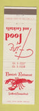Matchbook Cover - Bernice's Restaurant Guildford CT lobster
