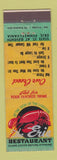 Matchbook Cover - The Erie Restaurant Erie PA Lobster
