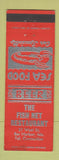 Matchbook Cover - The Fish Net Restaurant lobster Bar Harbor ME WEAR