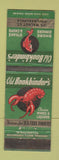 Matchbook Cover - Old Bookbinder's Restaurant lobster Philadelphia PA WEAR