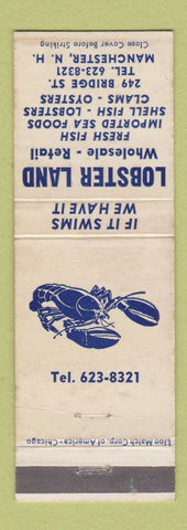 Matchbook Cover - Lobster Land Manchester NH