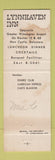 Matchbook Cover - Lynnhaven Inn Wilmington DE WEAR