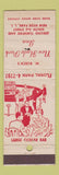 Matchbook Cover - New Hyde Park Inn LI NY Rueck's WEAR
