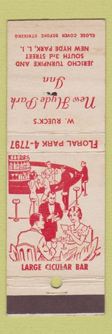 Matchbook Cover - New Hyde Park Inn LI NY Rueck's WEAR