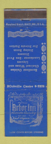 Matchbook Cover - Arbor Inn Rockville Centre NY