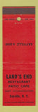 Matchbook Cover - Land's End Restaurant Sayville NY