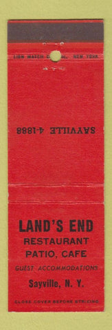 Matchbook Cover - Land's End Restaurant Sayville NY