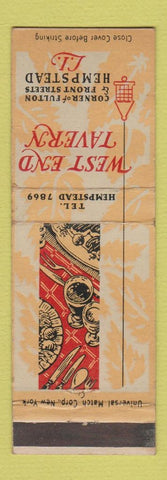 Matchbook Cover - West End Tavern Hempstead LI NY
