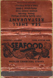 Matchbook Cover - Sea Shell Restaurant Dania FL WEAR 40 Strike