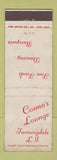 Matchbook Cover - Cosmo's Lounge Farmingdale LI NY WEAR