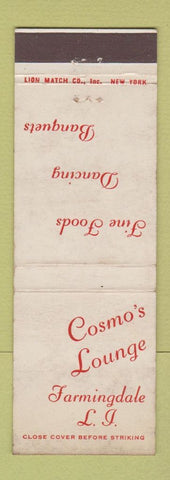 Matchbook Cover - Cosmo's Lounge Farmingdale LI NY WEAR