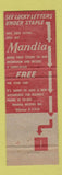 Matchbook Cover - Mandia Dodge Plymouth Great Neck NY WEAR