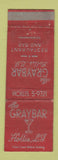 Matchbook Cover - Graybar Hollis LI NY WORN