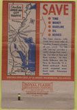 Matchbook Cover - SS Princess Anne Pocahontas Little Creek VA WORN 40 Strike
