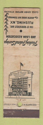 Matchbook Cover - Flushing Federal Savings NY WORN