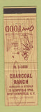 Matchbook Cover - Charcoal Ranch West Hempstead NY
