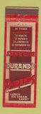 Matchbook Cover - Durand's Boston Cambridge MA lunch ice cream candy