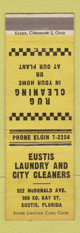 Matchbook Cover - Eustis Laundry City Cleaners FL