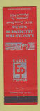 Matchbook Cover - Lancaster Aluminum Sales Lancaster PA