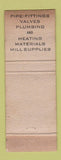 Matchbook Cover - Galloup Pipe & Supply Battle Creek Kalamazoo Jackson MI WORN
