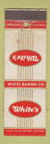 Matchbook Cover - White's Baking