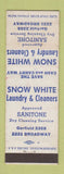 Matchbook Cover - Snow White Laundry Cleaners