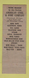 Matchbook Cover - American Tiger Wire Rope