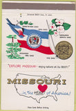 Matchbook Cover - Missouri State Tourism Jefferson City MO 40 Strike