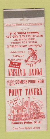 Matchbook Cover - Point Tavern Somers Point NJ lobster