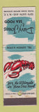 Matchbook Cover - Davy Jones Seafood New York City lobster