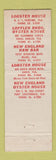 Matchbook Cover - New England Oyster House Perrine Coral Gables Miami FL