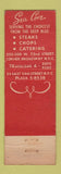 Matchbook Cover - Sea Cove Restaurants lobster New York City