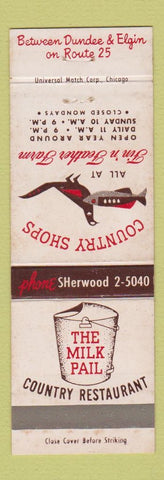 Matchbook Cover - The Milk Pail Dundee Elgin IL