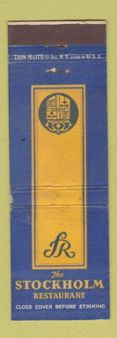 Matchbook Cover - Stockholm Restaurant Syosset LI NY