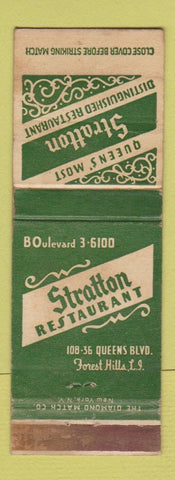 Matchbook Cover - Stratton Restaurnt Forest Hills LI NY WEAR