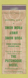 Matchbook Cover - The Patchogue Hotel LI NY