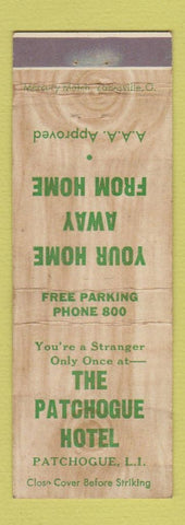 Matchbook Cover - The Patchogue Hotel LI NY