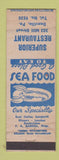 Matchbook Cover - Superior Restaurant Danville PA lobster