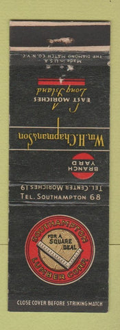 Matchbook Cover - Southampton Lumber Corp LI NY East Moriches