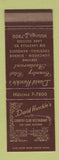 Matchbook Cover - David Huschle's Country Club Restaurant Lake Success LI NY