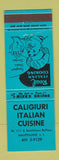Matchbook Cover - Caligiuri Italian Restaurant Hauppauge LI NY BLUE