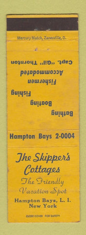 Matchbook Cover - The Skipper's Cottages Hampton Bays LI NY