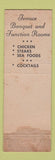 Matchbook Cover - Anthony's Hawthorne lobster MA Swampscott feature